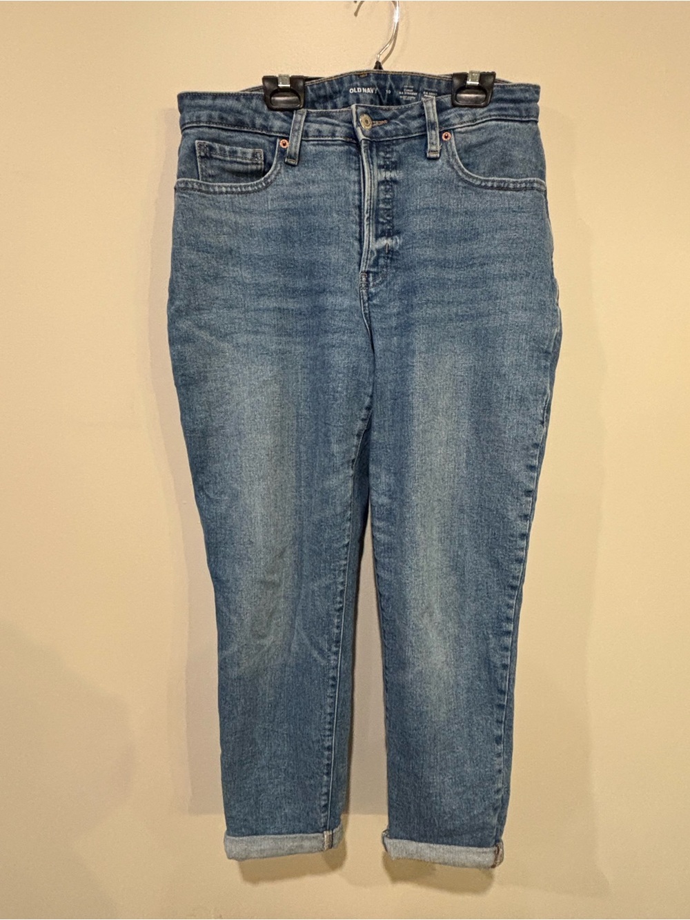 Old Navy High-Rise Straight Jeans - Light Blue